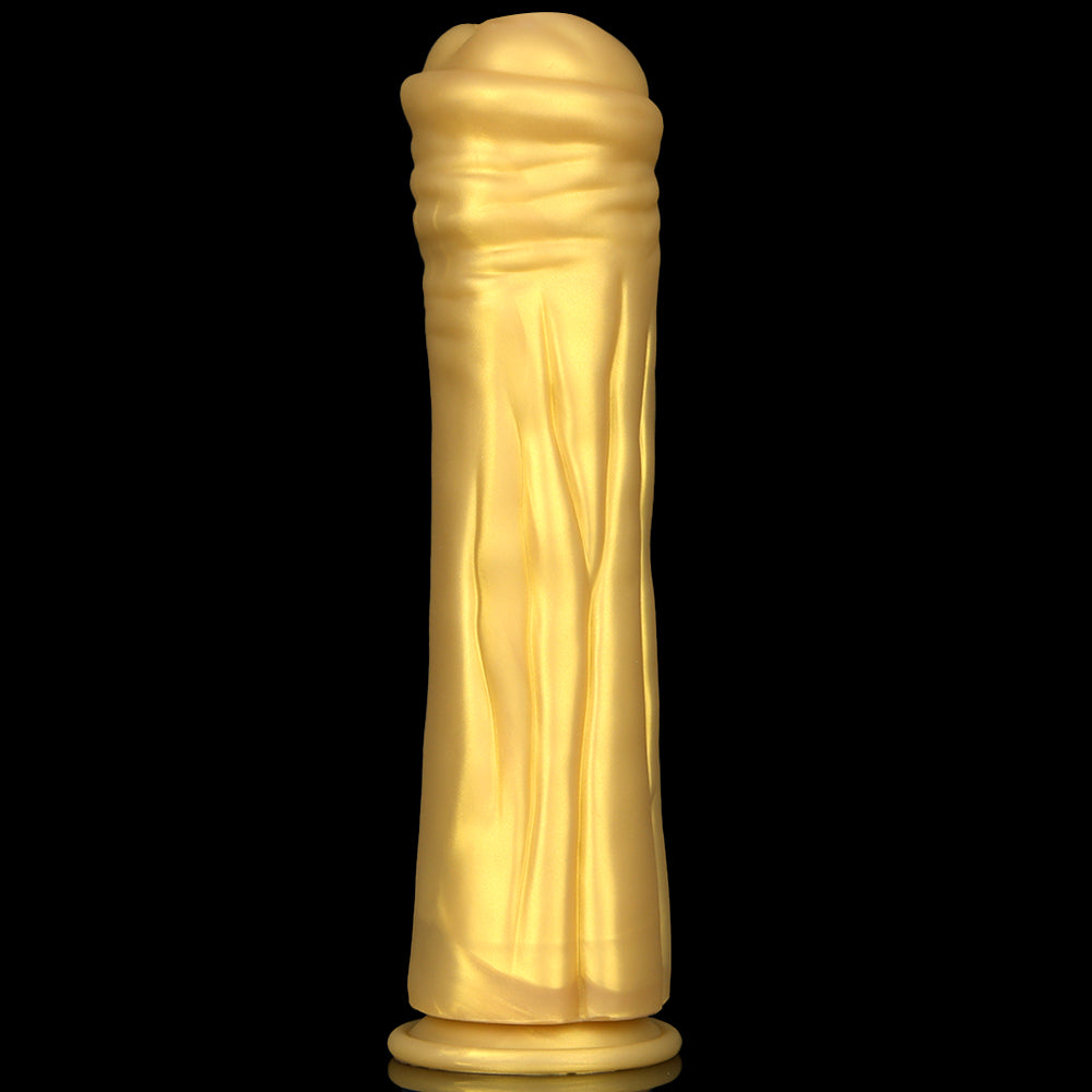 HUGE DILDO ANAL HUGE SILICONE 13INCH GOLD