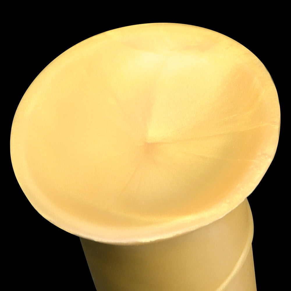 HORSE DILDO ANAL HUGE SILICONE 16 INCH GOLD
