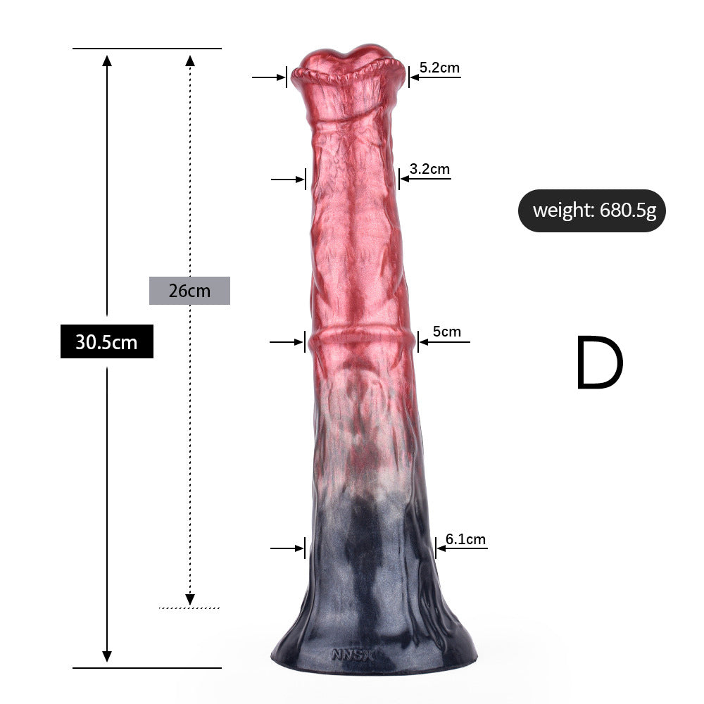 HORSE DILDO ANAL HUGE 12 INCH SILICONE PINK