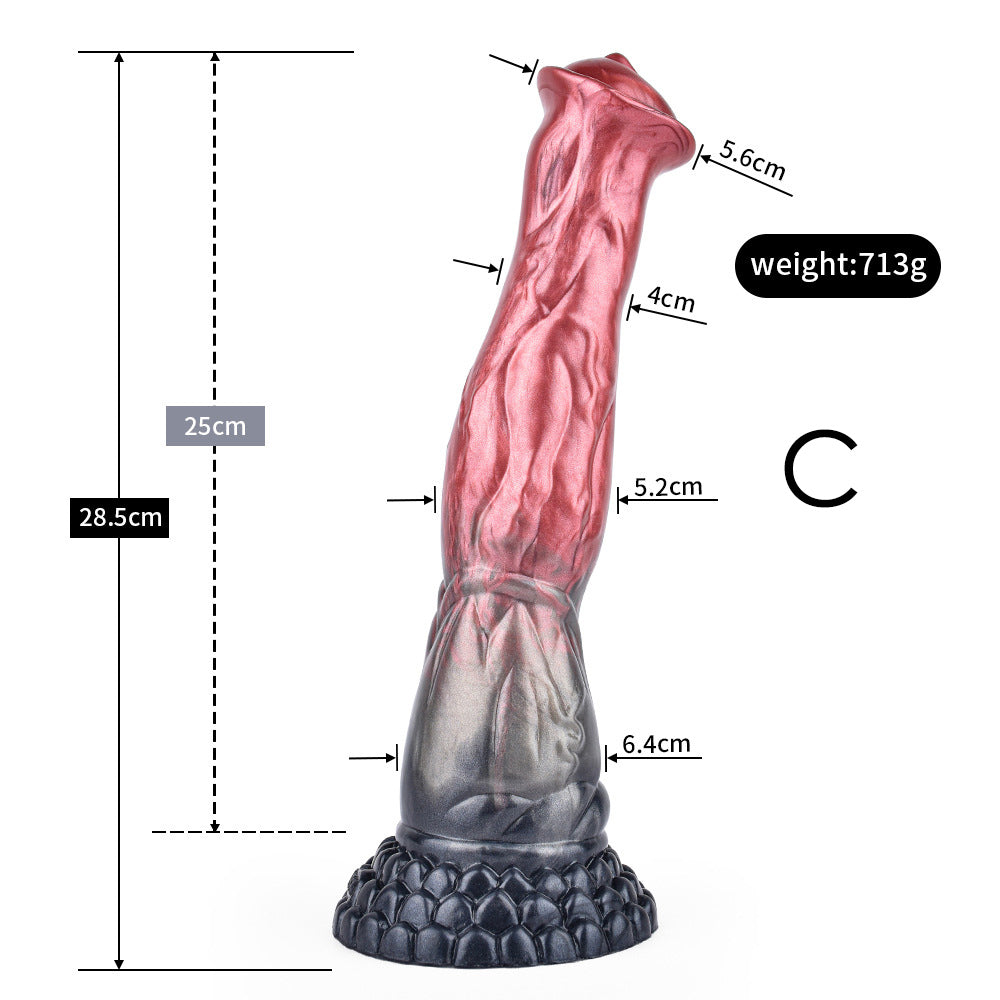 HORSE DILDO ANAL HUGE 12 INCH SILICONE PINK