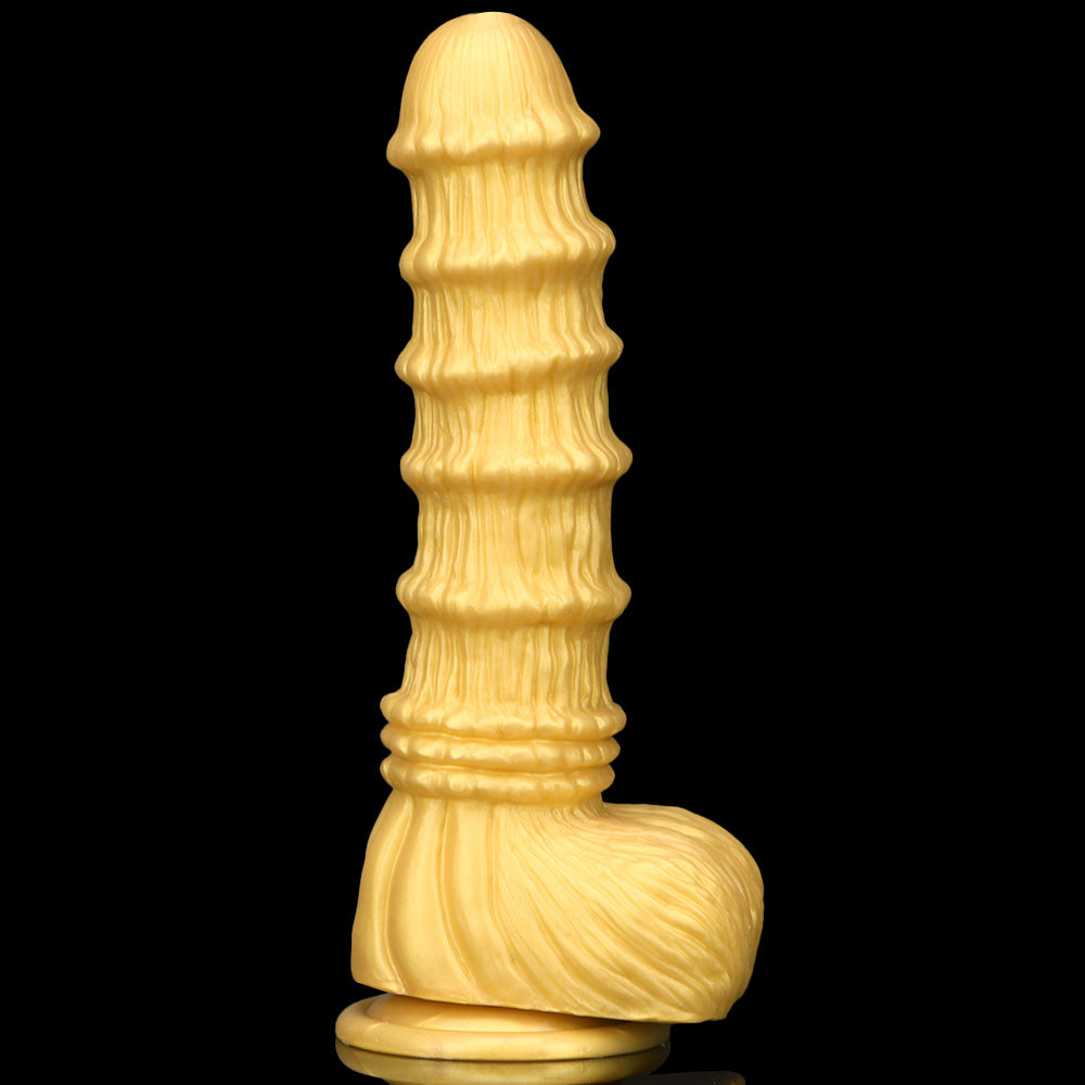 Gode Cheval Énorme Silicone 11 pouces NOUÉ Or
