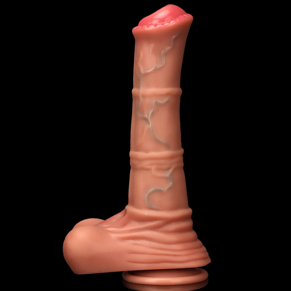 HORSE DILDO ANAL MONSTER SILICON 9 INCH FLESH