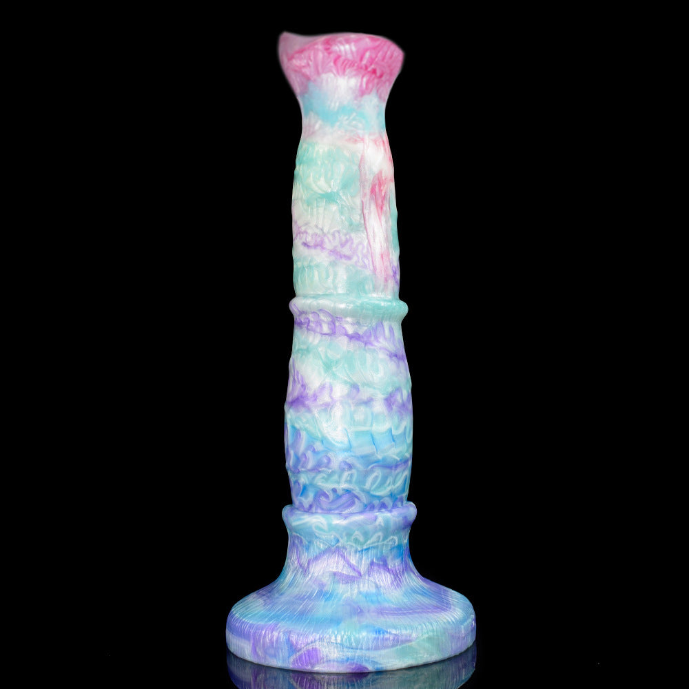 Gode cheval monstre en silicone 10 pouces bleu