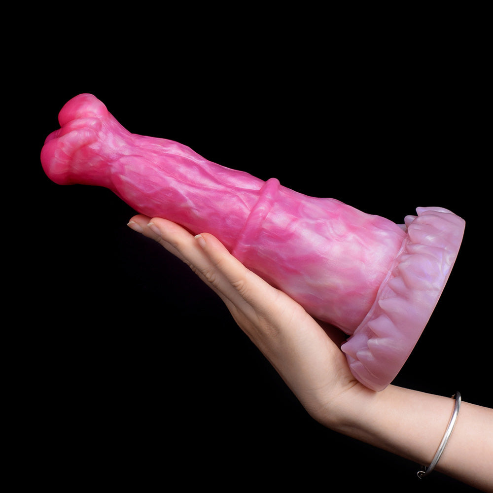 HORSE DILDO ANAL SILICONE 9 INCH PINK