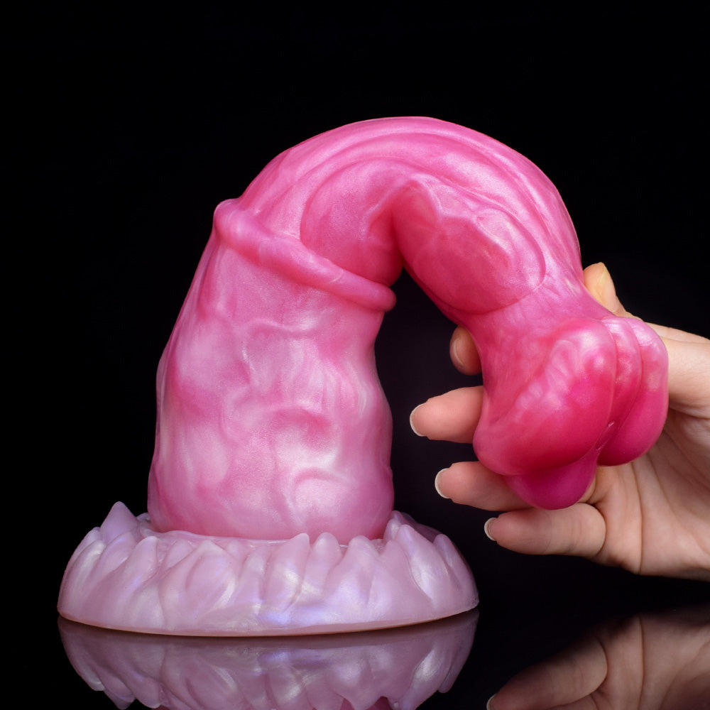 HORSE DILDO ANAL SILICONE 9 INCH PINK