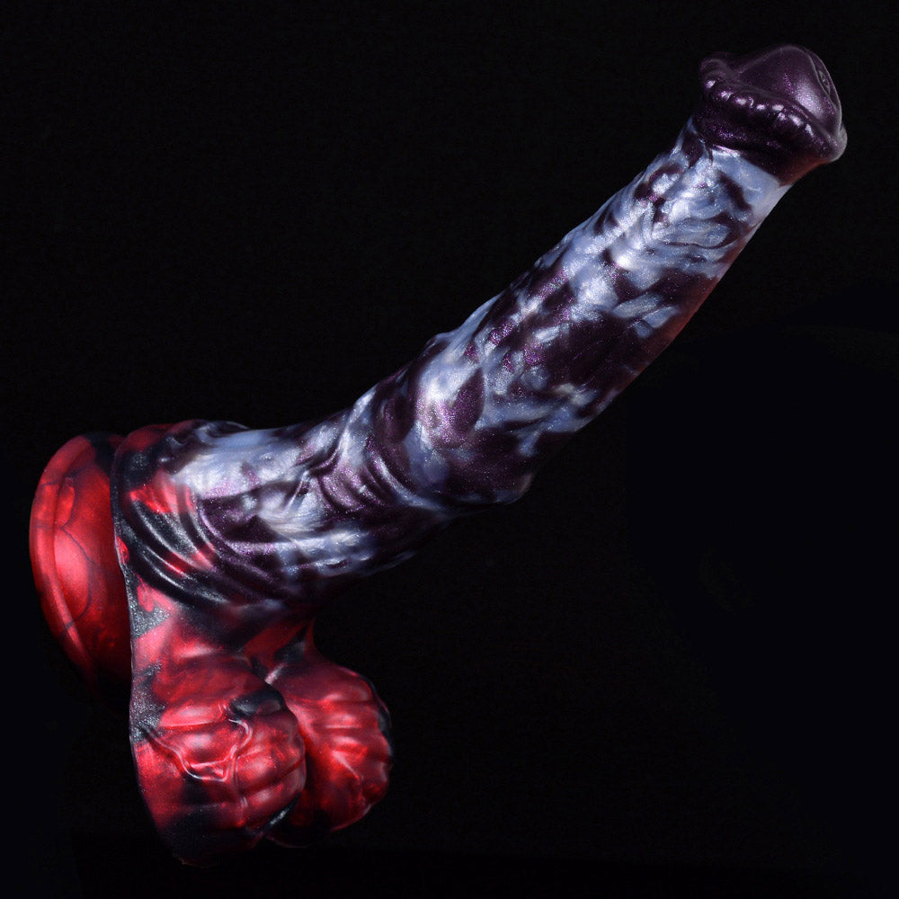 Gode cheval tentacule en silicone 10 pouces à pointes