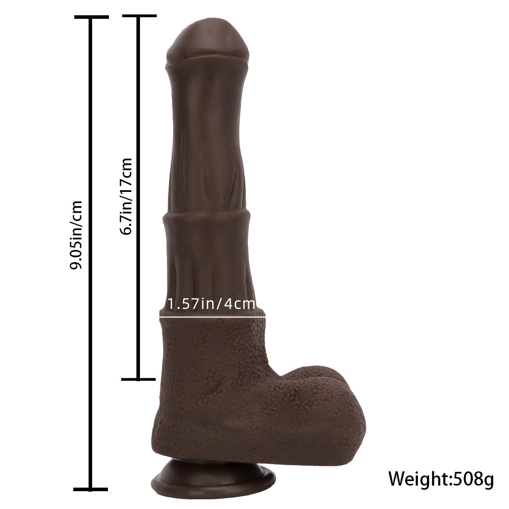 Gode vibrant en silicone pour cheval de 9 pouces géant