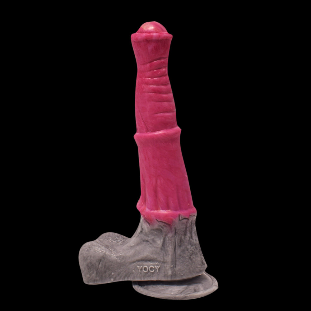 HORSE DILDO ANAL VIBRATION SILICON 10 INCH PINK