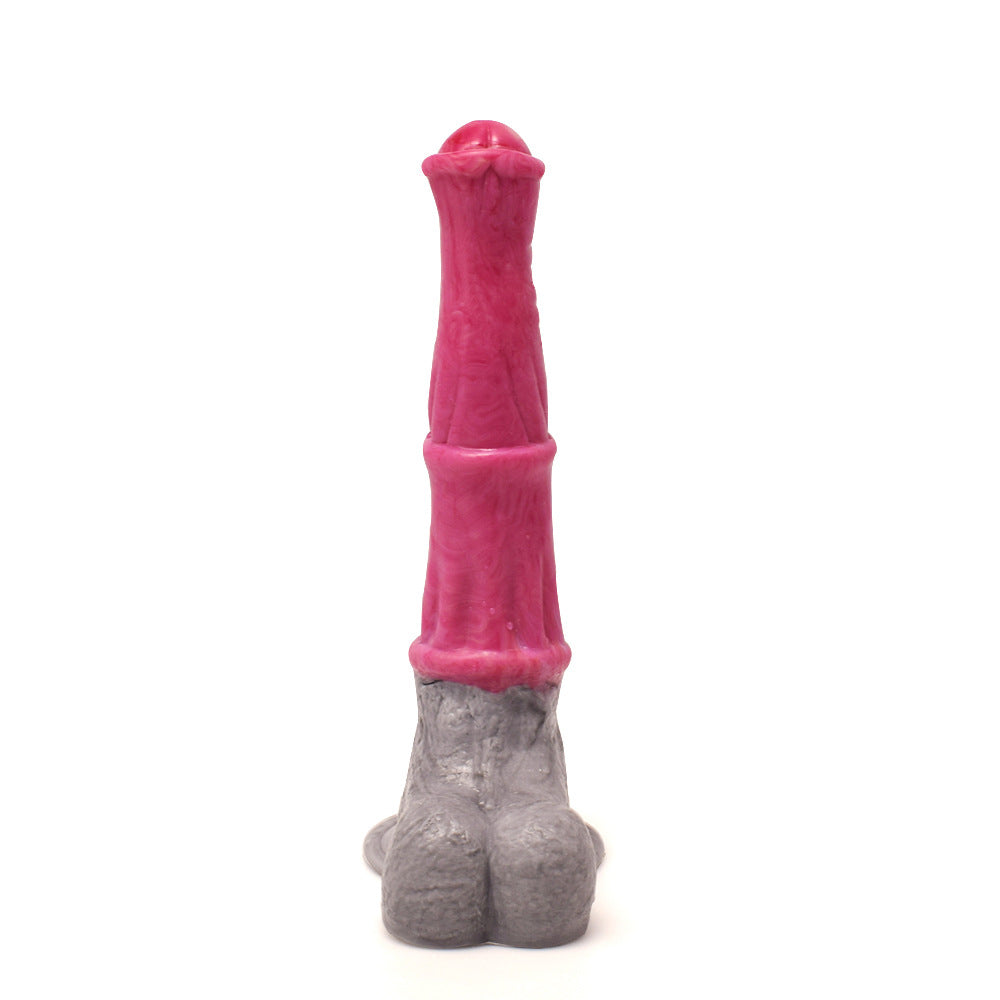 HORSE DILDO ANAL VIBRATION SILICON 10 INCH PINK