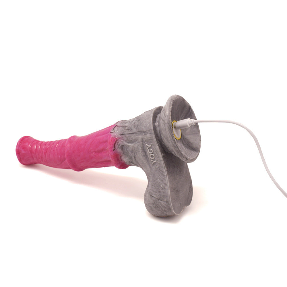 HORSE DILDO ANAL VIBRATION SILICON 10 INCH PINK