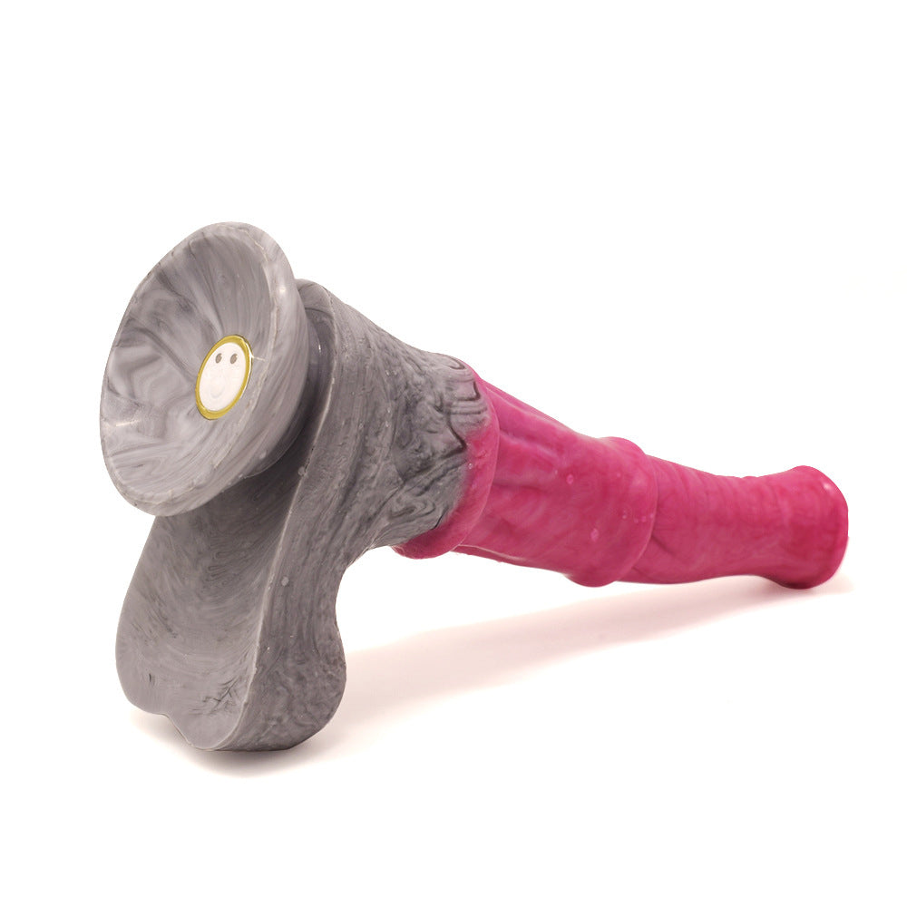 HORSE DILDO ANAL VIBRATION SILICON 10 INCH PINK