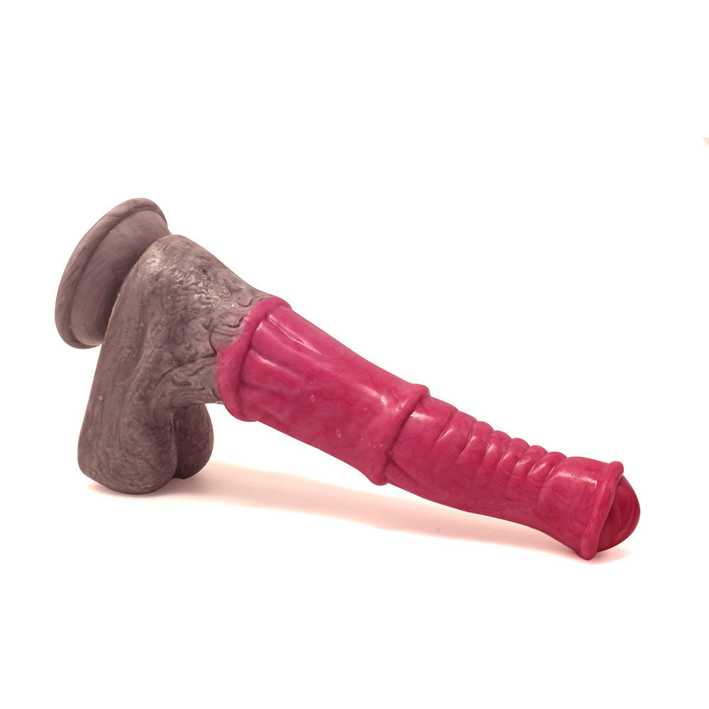 HORSE DILDO ANAL VIBRATION SILICON 10 INCH PINK