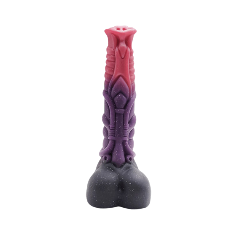 Gode cheval monstre en silicone 20,3 cm noué