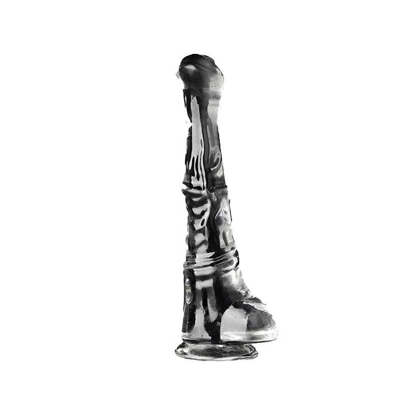 HORSE DILDO ANAL GIANT SILICONE 16 INCH BLACK TRAINER