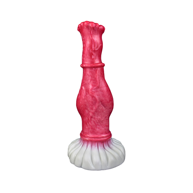 Gode cheval fantaisie en silicone 10 pouces rose