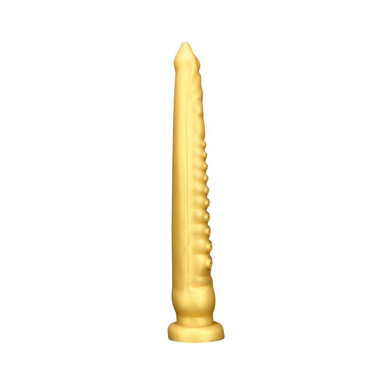 Gode tentacule énorme en silicone de 23 pouces, couleur or