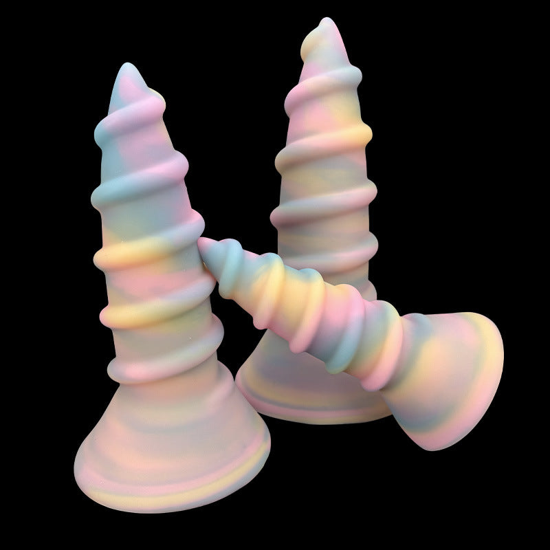 HUGE ANAL TOYS TAPERED LONG 13 INCH RAINBOW