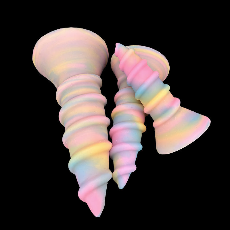 HUGE ANAL TOYS TAPERED LONG 13 INCH RAINBOW