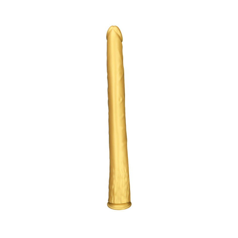 HUGE DILDO ANAL SILICONE LONG 22 INCH GOLD