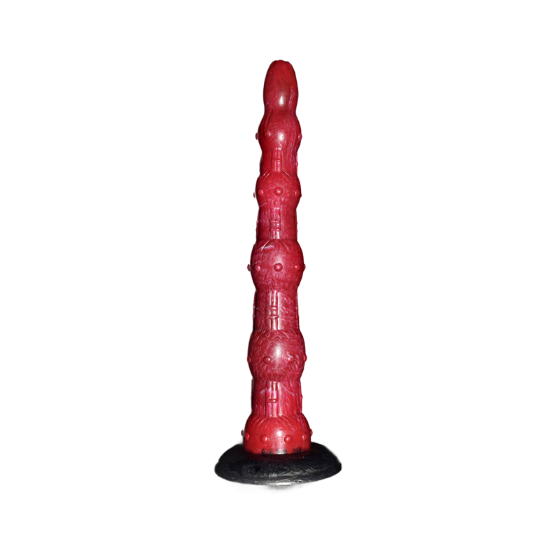 ÉNORME GODE LONG EN SILICONE 14 POUCES ROUGE