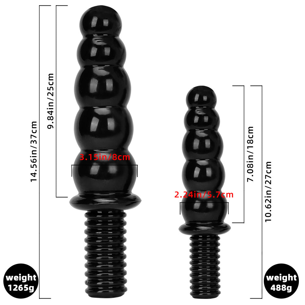 DILDO NOUÉ ÉNORME PVC 15 POUCES NOIR