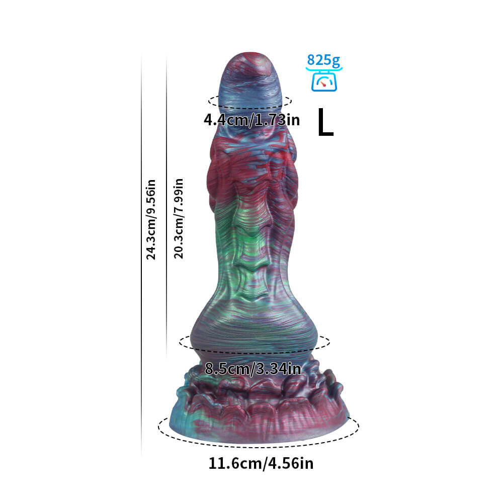 Gode Monstre en Silicone Noué 9 pouces