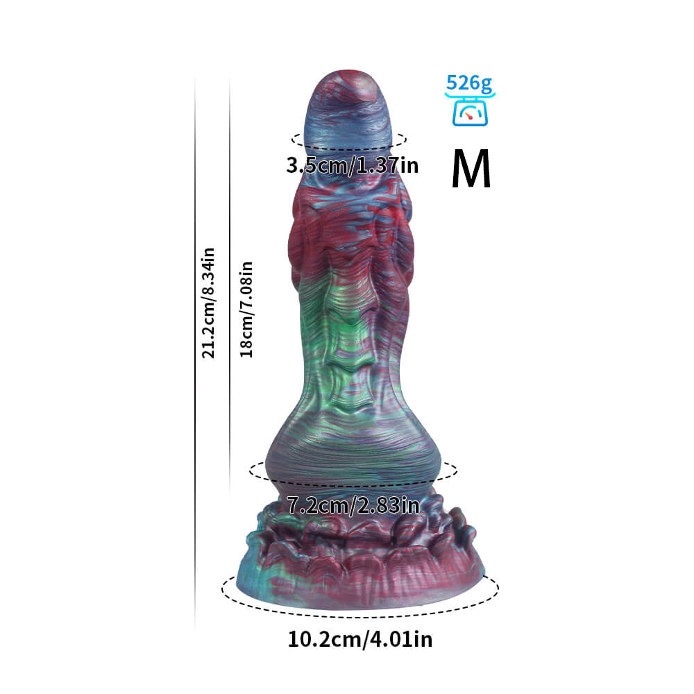 Gode Monstre en Silicone Noué 9 pouces