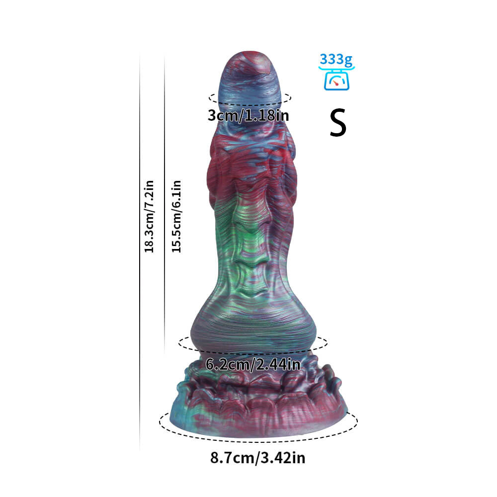 Gode Monstre en Silicone Noué 9 pouces