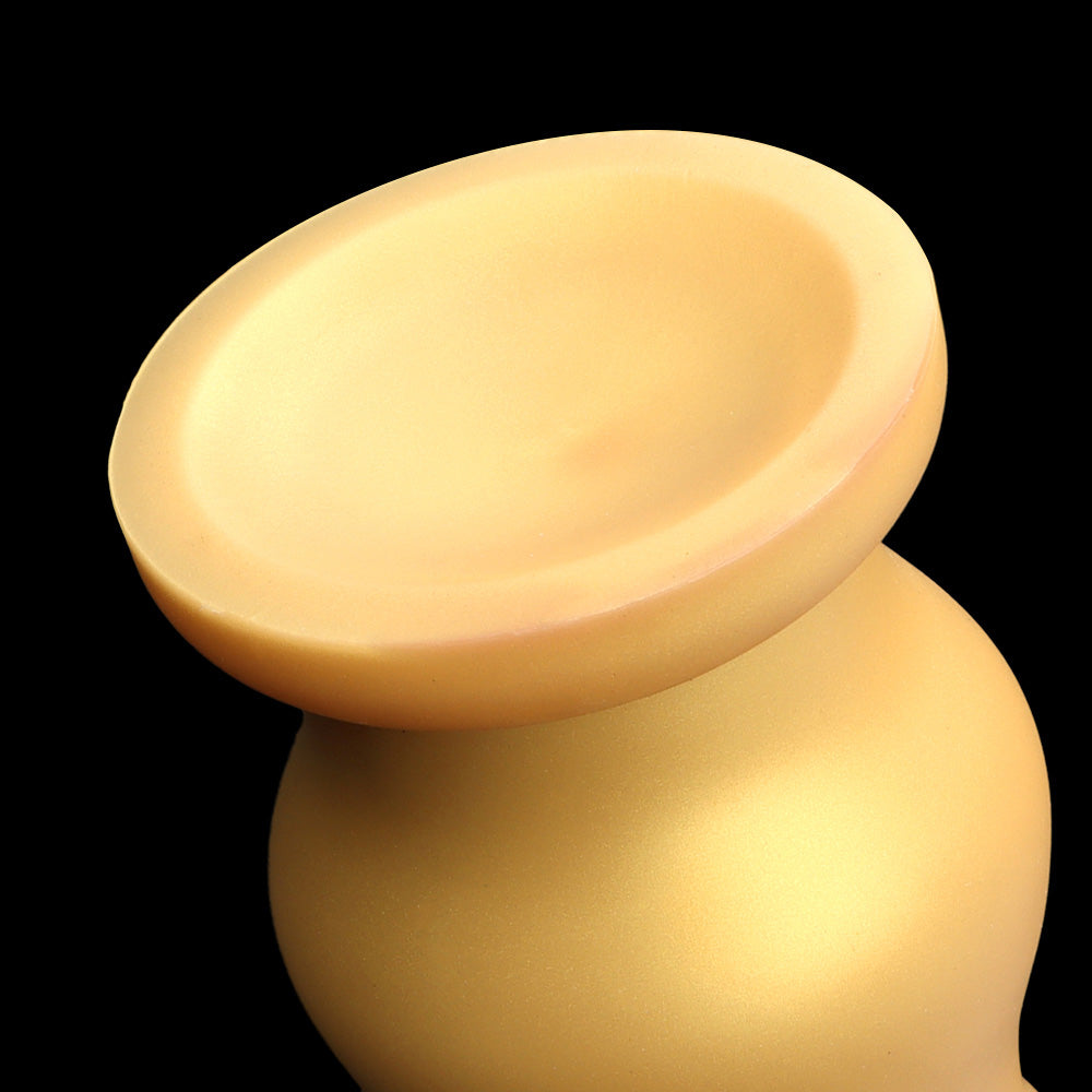 DILDO NOUÉ ÉNORME SILICONE 13 POUCES OR
