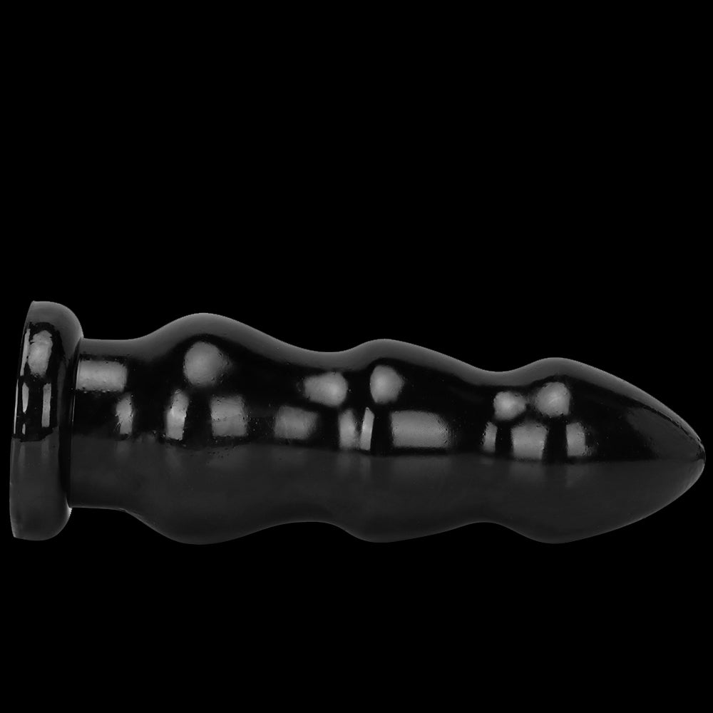 DILDO GÉANT À NŒUDS EN PVC 13 POUCES NOIR