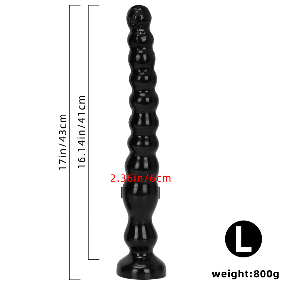 HUGE ANAL TOYS PVC 17 INCH BLACK