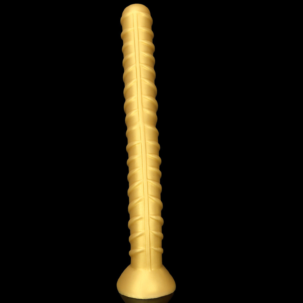 HUGE ANAL TOYS SILICONE 25 INCH GOLD