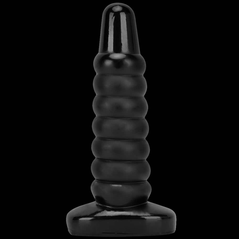 KNOTTED DILDO ANAL WEIRD PVC 13 INCH GIANT BLACK