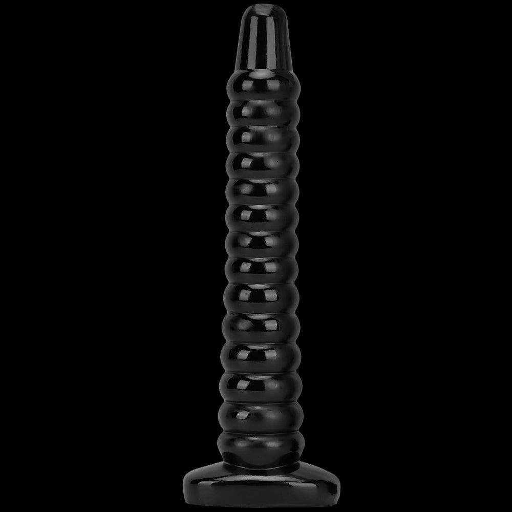 KNOTTED DILDO ANAL WEIRD PVC 13 INCH GIANT BLACK
