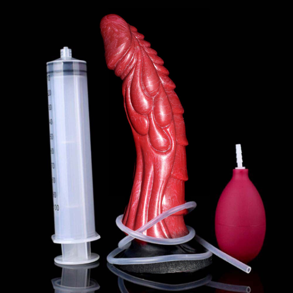Gode tricoté monstre éjacule 9 pouces