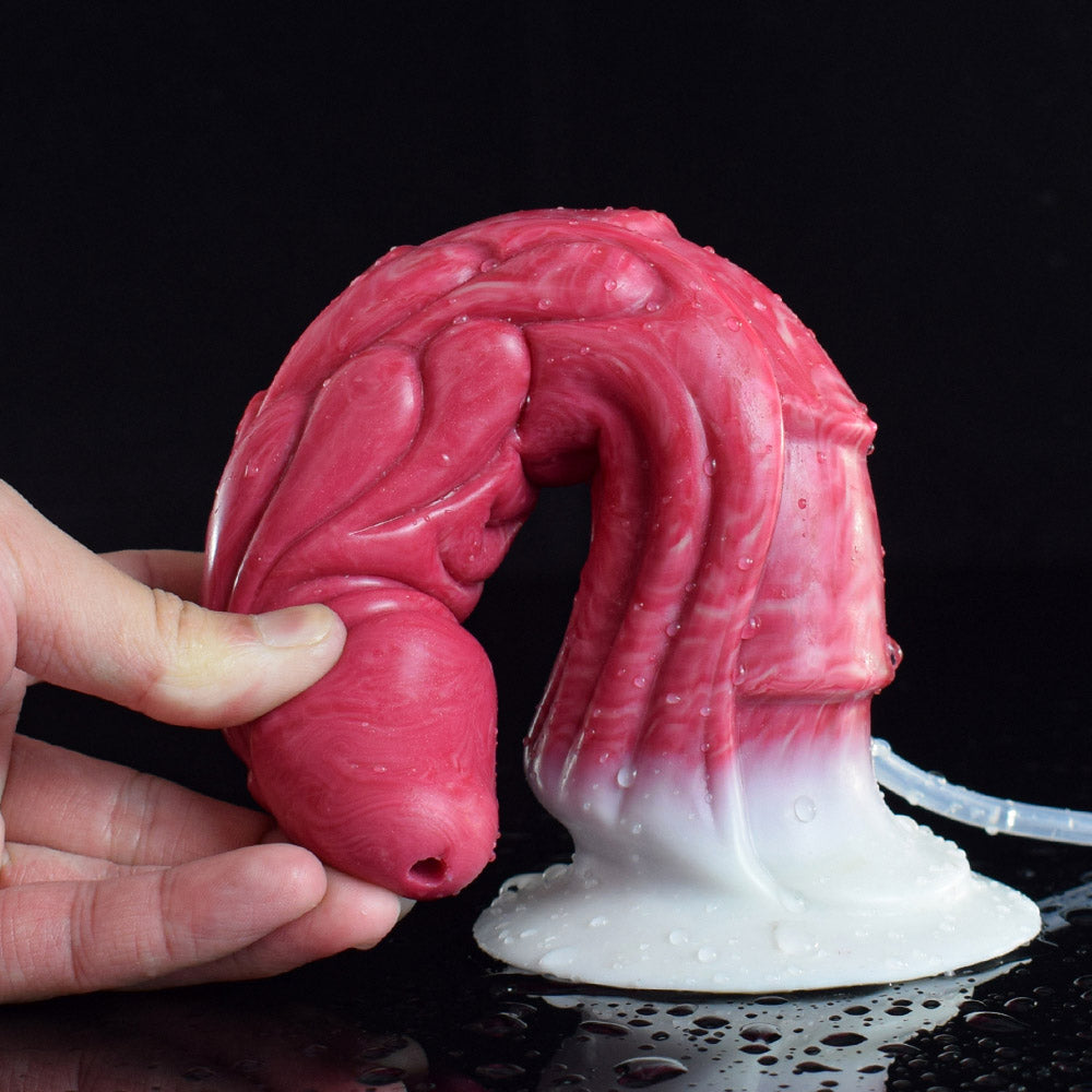 Gode tricoté monstre éjacule 9 pouces