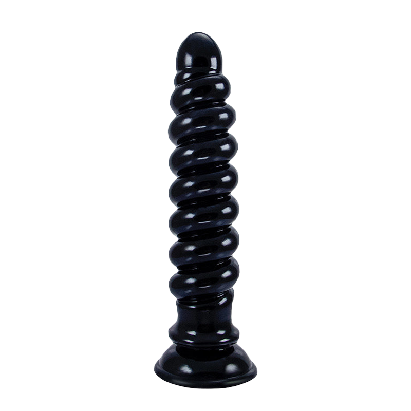 LARGE ANAL DILDO 9 INCH BLACK FEMALE