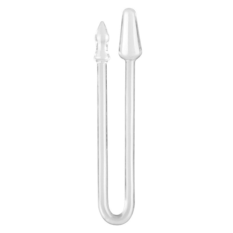 LONG ANAL DILDO DOUBLE CLEAR 17 IN BLACK