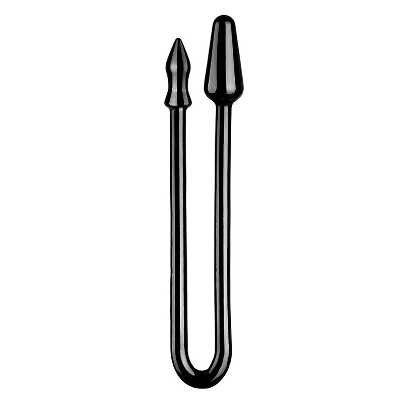 LONG ANAL DILDO DOUBLE CLEAR 17 IN BLACK