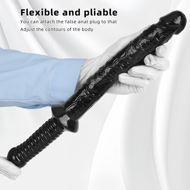 LONG ANAL DILDO WITH HANDLE 15 INCH