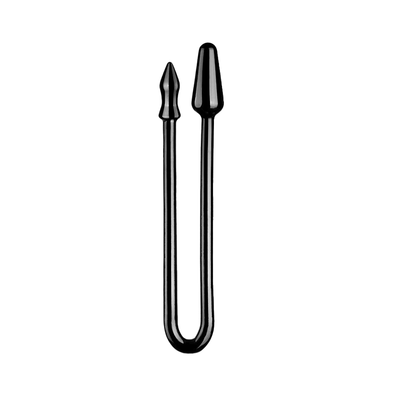 LONG ANAL DILDO DOUBLE CLEAR 17 IN BLACK