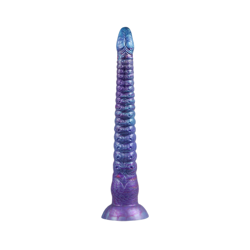 ÉNORME GODE BRILLANT DANS LE NOIR SILICONE 21 POUCES VIOLET