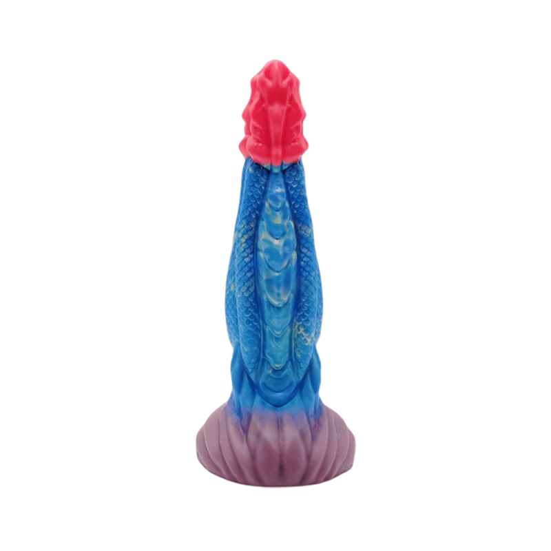 Gode tentacule monstre en silicone 20,3 cm bleu