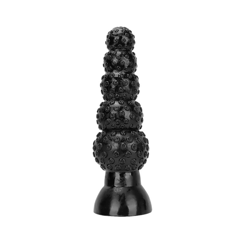 DILDO NOUÉ ÉNORME ANAL PVC 16 POUCES NOIR