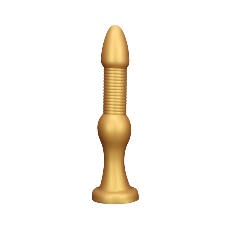 DILDO NOUÉ ÉNORME SILICONE 15 POUCES DE LONG DORÉ