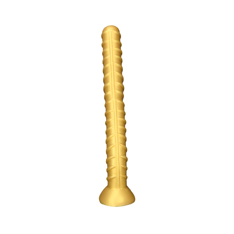 HUGE ANAL TOYS SILICONE 25 INCH GOLD