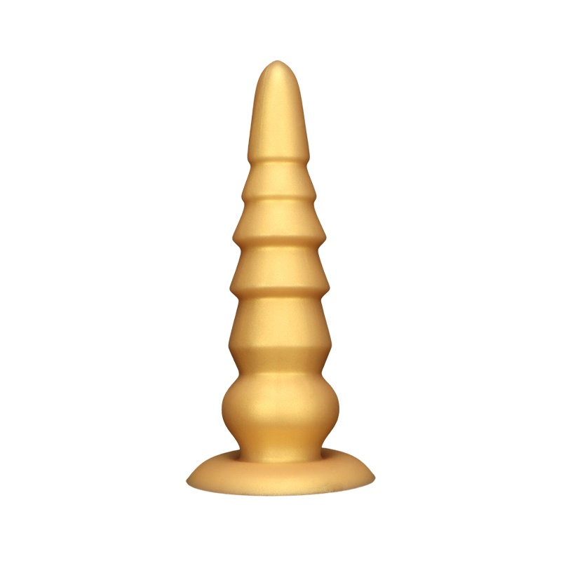 DILDO NOUÉ ÉNORME VENTOUSE SILICONE 14 POUCES OR
