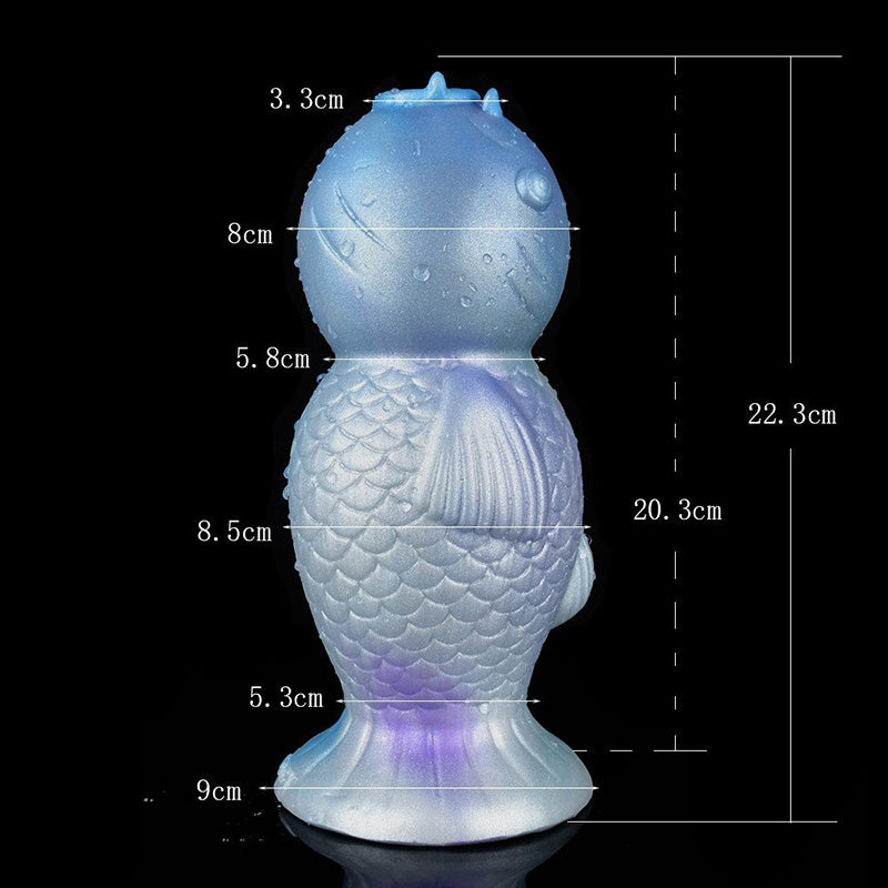 DILDO GONFLABLE OVIPOSITOR SILICONE 8 POUCES