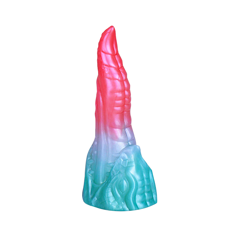 MONSTER DILDO ANAL SILICONE 10 INCH PINK TAPERED