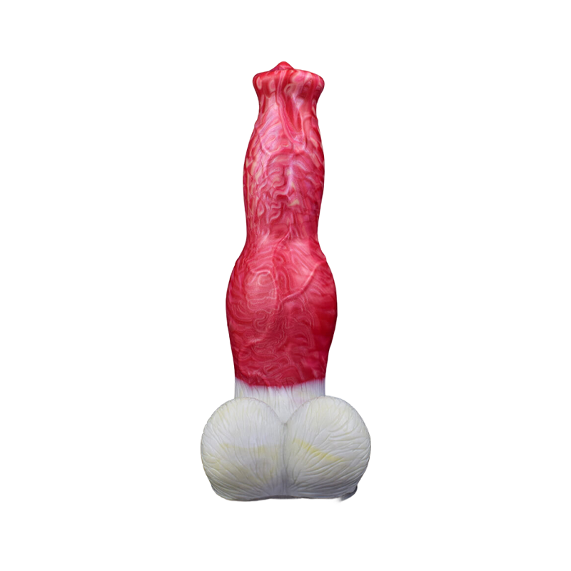 DILDO NOUÉ FANTASY SILICONE 10 POUCES ROSE